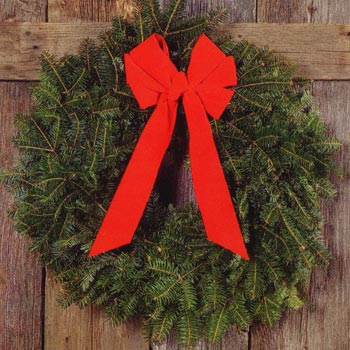 decorated wreath